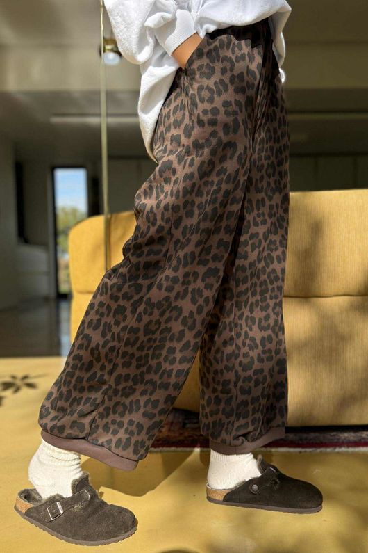 Scamp Leopard Demi Bloom Pant Coffee Bean /11 